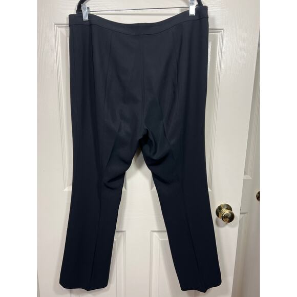 St. John Couture Dress Pants Straight Leg High Rise Black Women's 16 - Picture 3 of 6